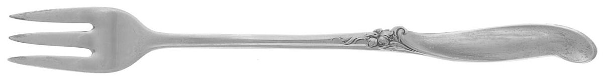 Silver Melody (Sterling, 1955) Cocktail/Seafood Fork by International Silver-1