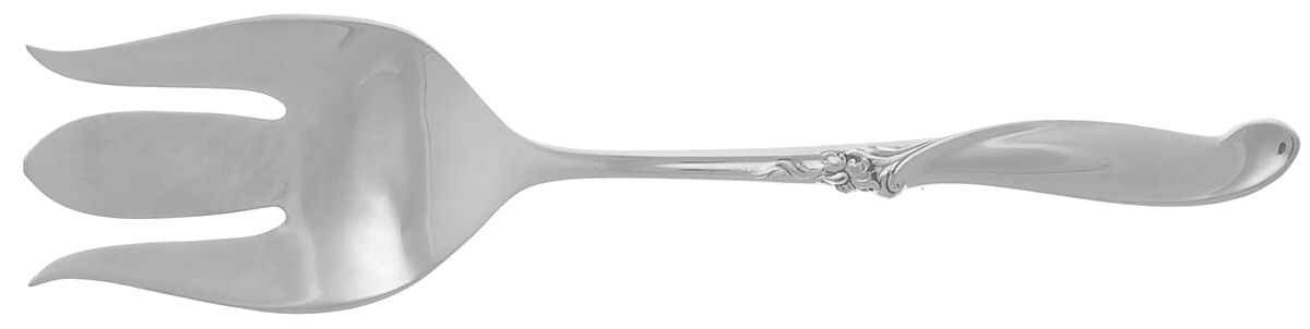 Silver Melody (Sterling, 1955) Medium Solid Cold Meat Serving Fork by International Silver-1