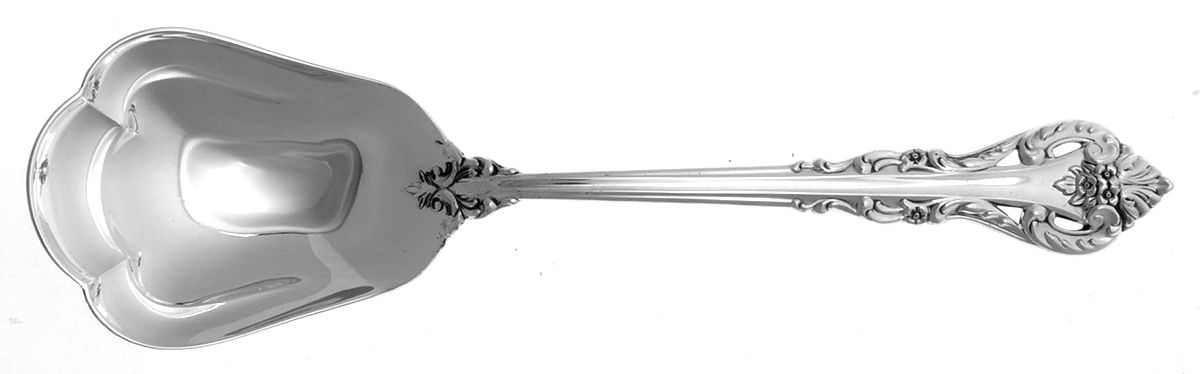 Silver Masterpiece (Sterling, 1970) Solid Smooth Casserole Spoon by International Silver-1