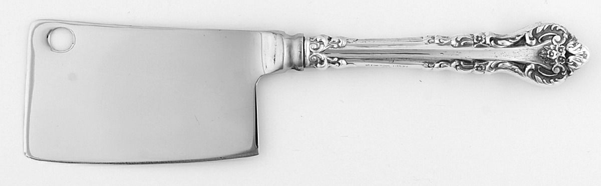 Silver Masterpiece (Sterling, 1970) Cheese Cleaver with Stainless Blade by International Silver-1