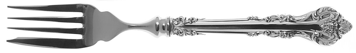Silver Masterpiece (Sterling, 1970) Individual Hollow Fish Fork, Stainless Tines by International Silver-1