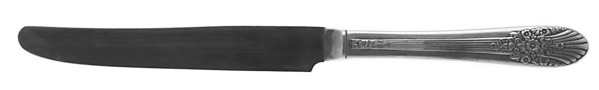 Silver Mist-Marigold (Silverplate, 1935) New French Hollow Knife with Pinched Handle by International Silver-1