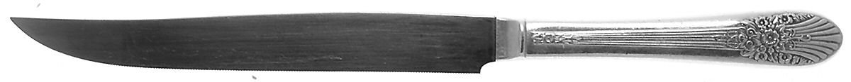 Silver Mist-Marigold (Silverplate, 1935) Small Steak Carving Knife with Stainless Blade by International Silver-1