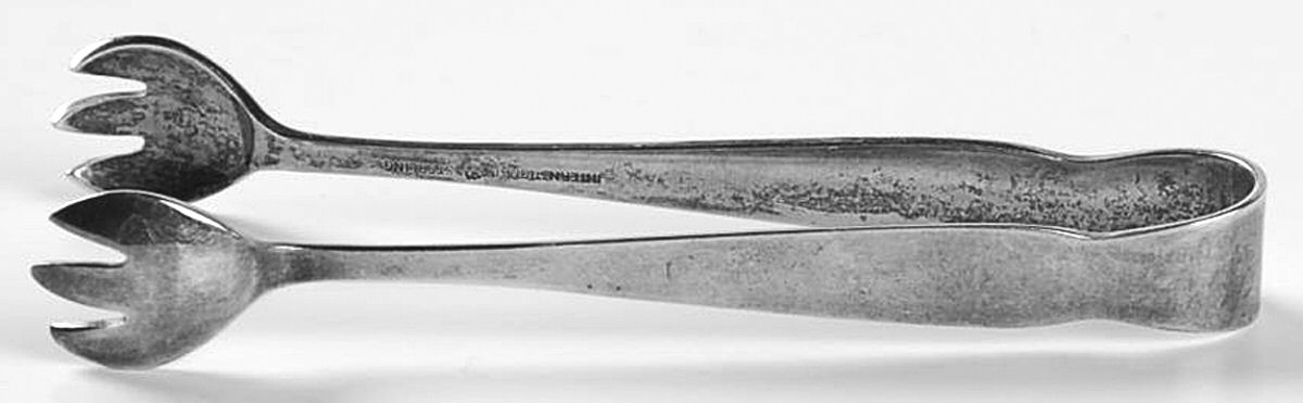 Simplicity (Sterling, 1936) Small Sugar Tongs by International Silver-1