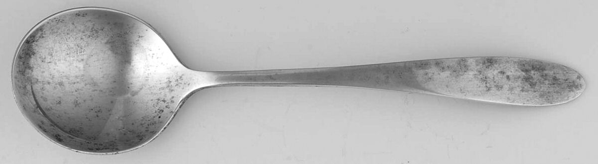 Simplicity (Sterling, 1936) Round Bowl Soup Spoon (Bouillon) by International Silver-1