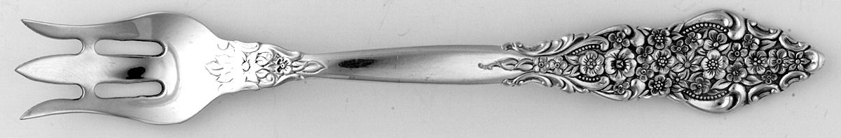 Silver Renaissance (Silverplate, 1971) Seafood/Cocktail Fork  HC by International Silver-1