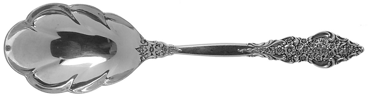 Silver Renaissance (Silverplate, 1971) Solid Shell Casserole Spoon by International Silver-1