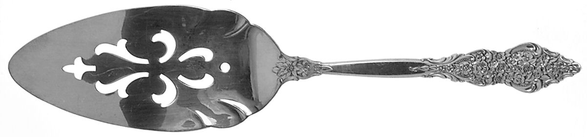 Silver Renaissance (Silverplate, 1971) Solid Pierced Pie Server by International Silver-1