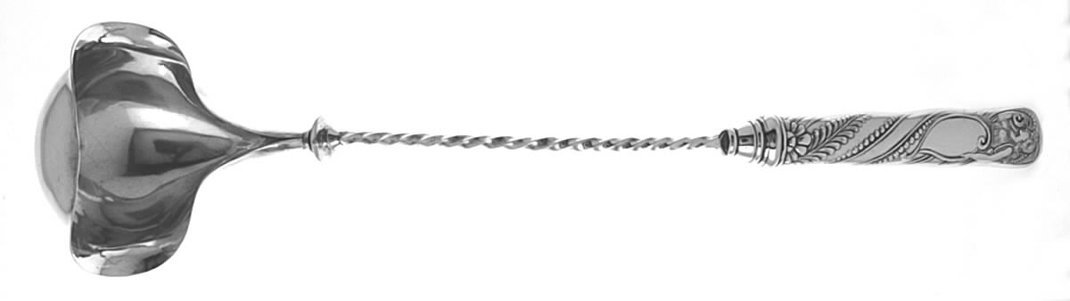 Siren (Silverplate, 1891) Punch Ladle with Silverplate Bowl by International Silver-1