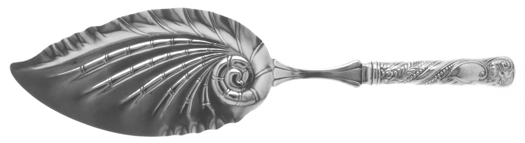 Siren (Silverplate, 1891) Large Hollow Handle Fish Serving Knife by International Silver-1