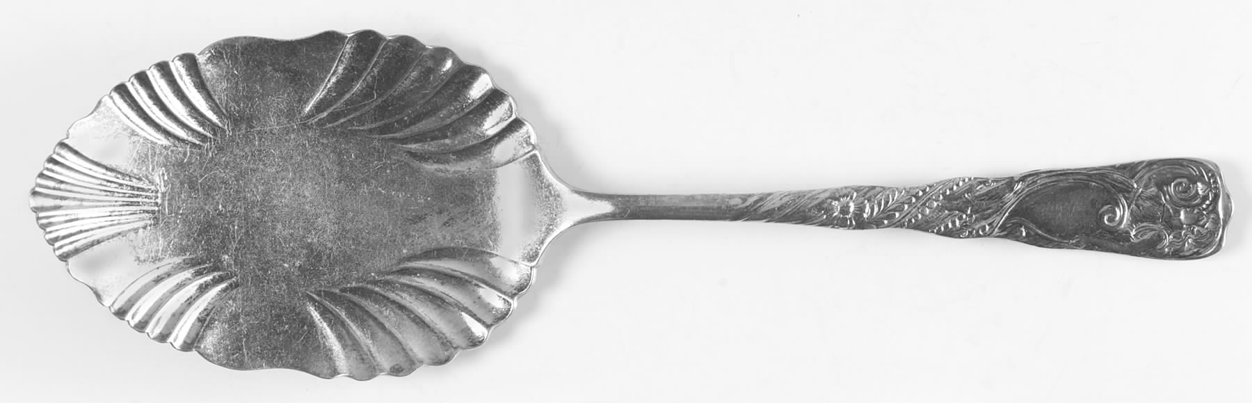 Siren (Silverplate, 1891) Large Solid Pie Knife by International Silver-1