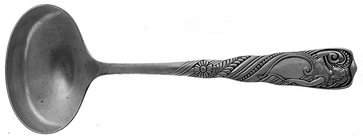 Siren (Silverplate, 1891) Solid Gravy Ladle by International Silver-1