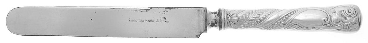 Siren (Silverplate, 1891) Blunt Hollow Knife with Bolster by International Silver-1