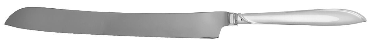 Silver Rhythm (Sterling, 1953) Wedding Cake Knife with Stainless Blade HC by International Silver-1