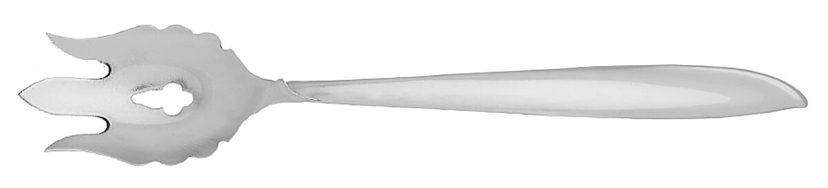 Silver Rhythm (Sterling, 1953) Vegetable Serving Fork Solid  HC by International Silver-1