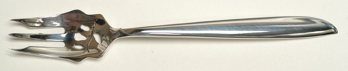 Silver Rhythm (Sterling, 1953) Pickle Fork Pierced with Short Handle HC by International Silver-1