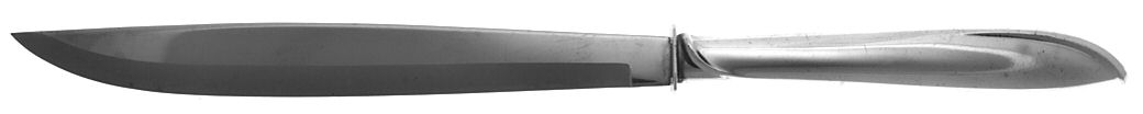 Silver Rhythm (Sterling, 1953) Small Steak Carving Knife with Stainless Blade by International Silver-1
