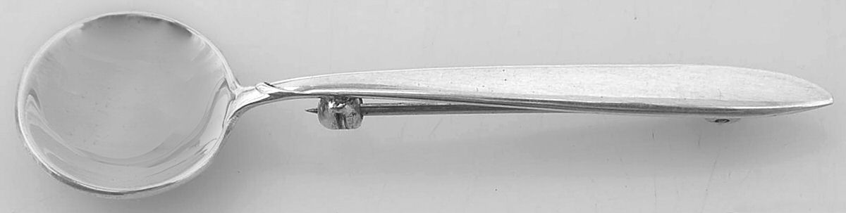 Silver Rhythm (Sterling, 1953) Lapel Pin by International Silver-1