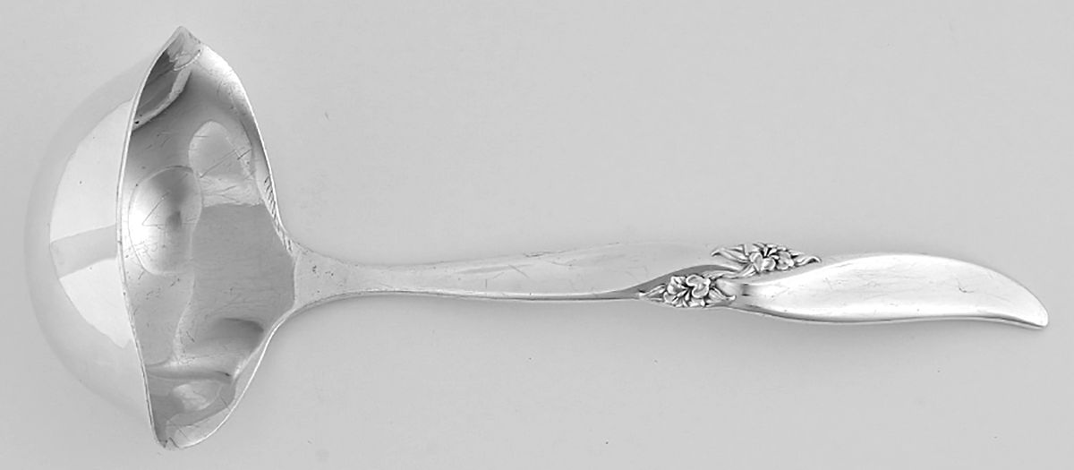 Silver Wind (Silverplate, 1955) Solid Gravy Ladle by International Silver-1