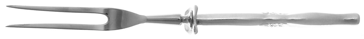 Silver Wind (Silverplate, 1955) Small Steak Carving Fork with Stainless Prongs by International Silver-1