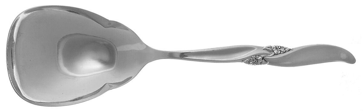 Silver Wind (Silverplate, 1955) Solid Smooth Casserole Spoon by International Silver-1