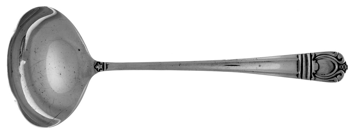 Sonja (Sterling, 1937, No Monograms) Solid Piece Cream Ladle by International Silver-1