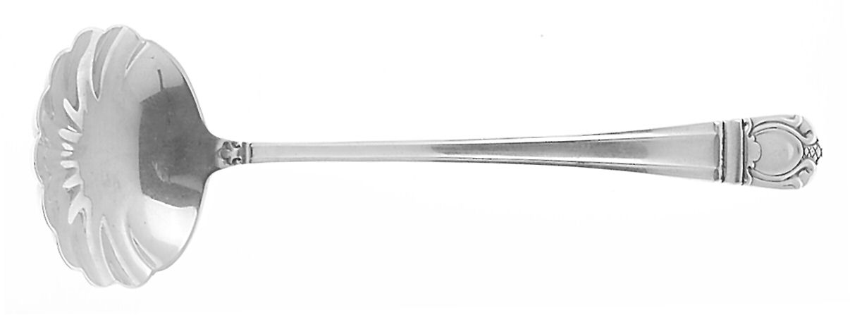 Sonja (Sterling, 1937, No Monograms) Solid Piece Cream Ladle by International Silver-1