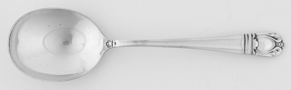 Sonja (Sterling, 1937, No Monograms) Round Bowl Soup Spoon (Cream Soup) by International Silver-1