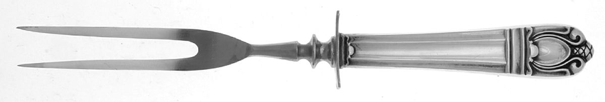 Sonja (Sterling, 1937, No Monograms) Small Carving Fork W/Sterling Guard by International Silver-1