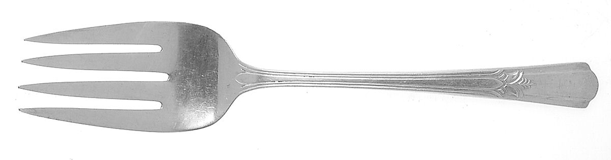 Sovereign (Silverplate, 1939) Small Solid Cold Meat Serving Fork by International Silver-1
