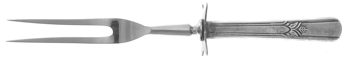 Sovereign (Silverplate, 1939) Small Steak Carving Fork with Stainless Prongs by International Silver-1