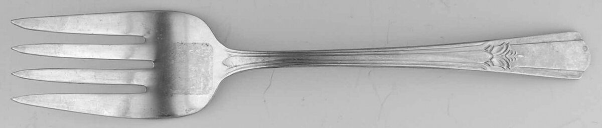 Sovereign (Silverplate, 1939) Medium Solid Cold Meat Serving Fork by International Silver-1