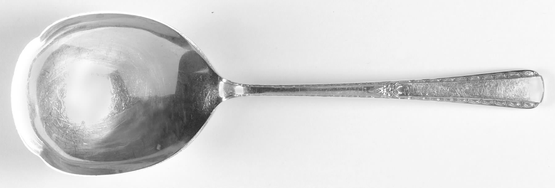 Spring Bouquet (Sterling, 1940) Solid Smooth Casserole Spoon by International Silver-1