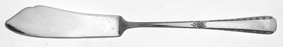 Spring Bouquet (Sterling, 1940) Flat Handle Master Butter Knife by International Silver-1