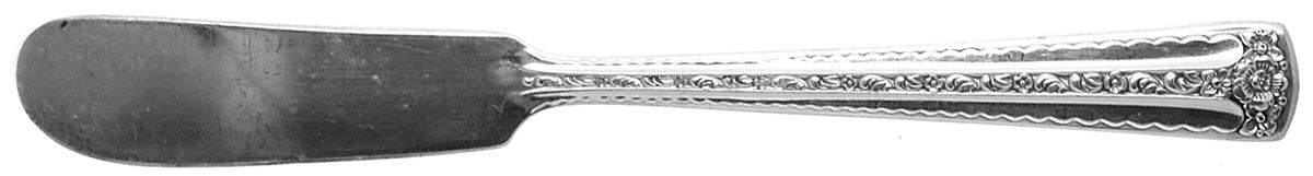 Spring Bouquet (Silverplate, 1954) Flat Handle Butter Spreader by International Silver-1