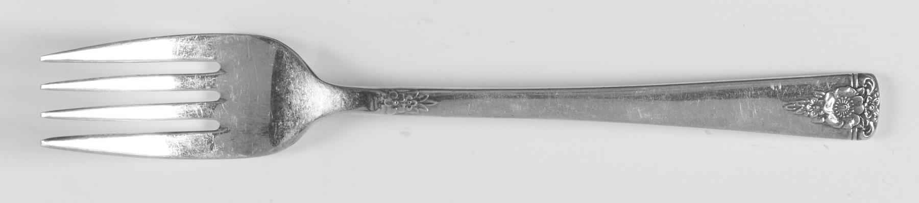 Spring Charm Silver (Silverplate, 1950) Individual Salad Fork by International Silver-1