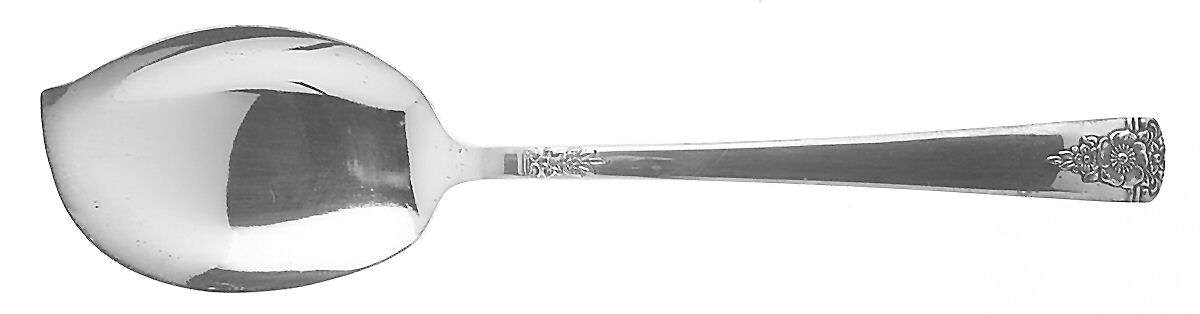 Spring Charm Silver (Silverplate, 1950) Large Solid Jelly Server by International Silver-1