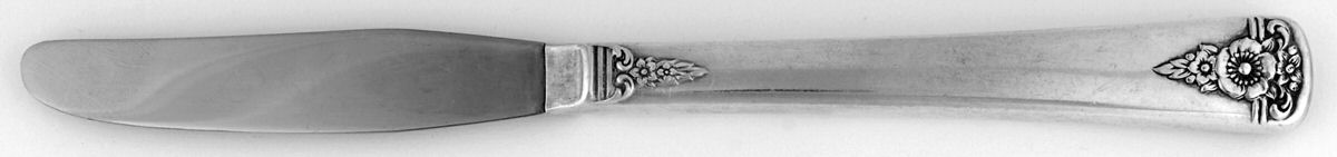 Spring Charm Silver (Silverplate, 1950) Modern Hollow Grille Knife by International Silver-1