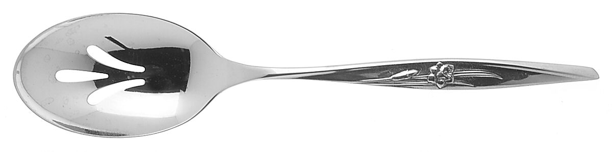Spring Charm (Stainless) Pierced Tablespoon (Serving Spoon) by International Silver-1