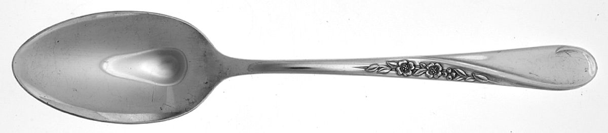 Spring Flower (Silverplate, 1956) Tablespoon (Serving Spoon) by International Silver-1