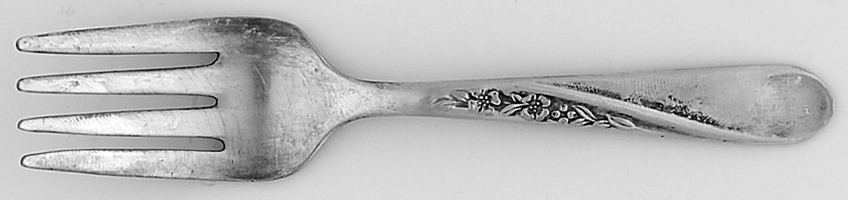 Spring Flower (Silverplate, 1956) Baby Fork by International Silver-1