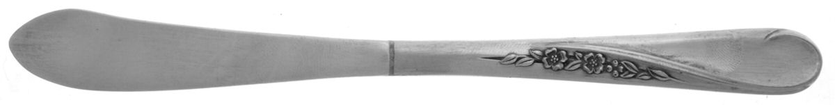 Spring Flower (Silverplate, 1956) Flat Handle Master Butter Knife by International Silver-1