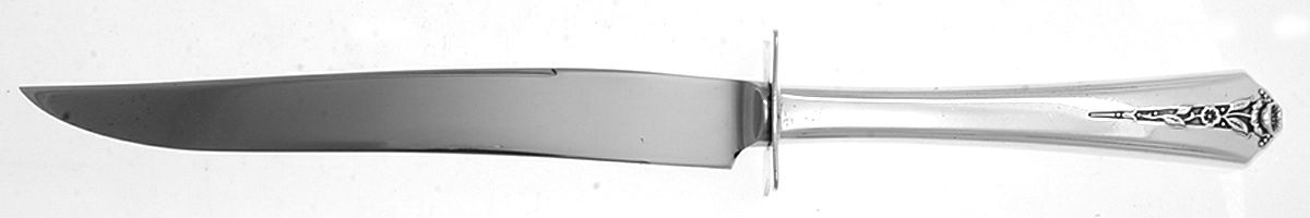 Spring Garden (Silverplate, 1949) Small Steak Carving Knife with Stainless Blade by International Silver-1