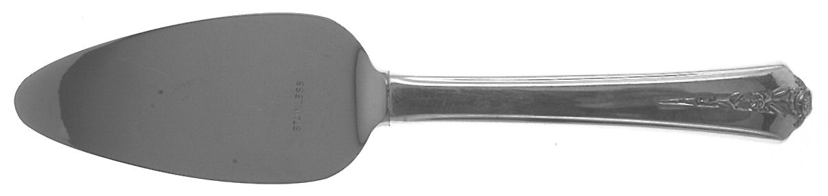 Spring Garden (Silverplate, 1949) Cheese Server with Stainless Blade by International Silver-1