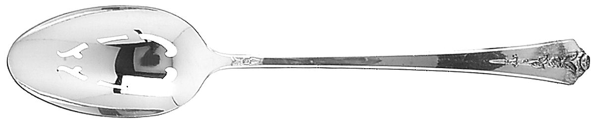Spring Garden (Silverplate, 1949) Pierced Tablespoon (Serving Spoon) by International Silver-1