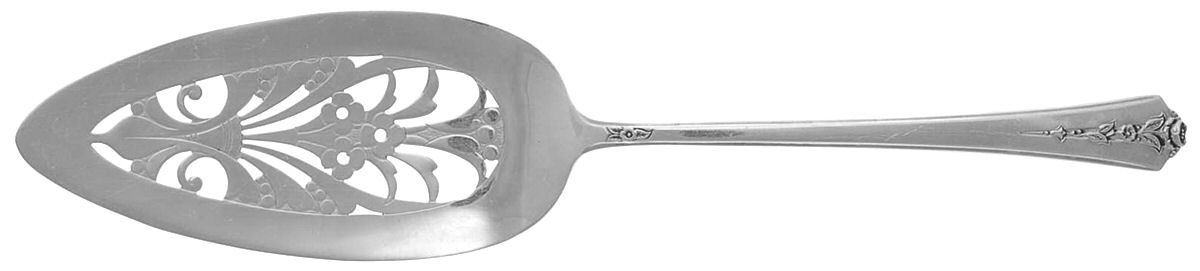 Spring Garden (Silverplate, 1949) Server-Pie/Solid-Pierced by International Silver-1