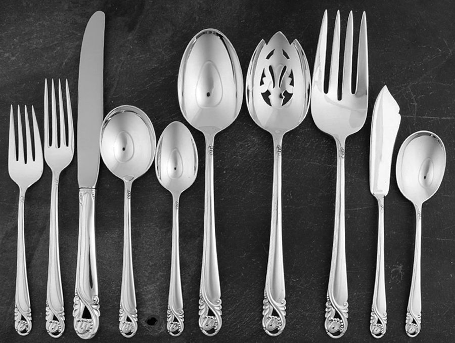 Spring Glory (Sterling, 1942, No Monograms) 45 Piece Place Size Starter Set by International Silver-1