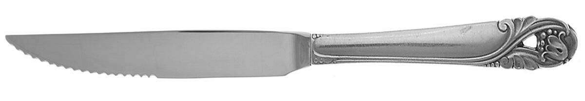 Spring Glory (Sterling, 1942, No Monograms) Steak Knife Individual Hollow, Serrate HC by International Silver-1