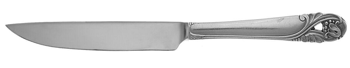 Spring Glory (Sterling, 1942, No Monograms) Steak Knife Individual Hollow, No Serrate HC by International Silver-1