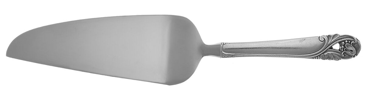 Spring Glory (Sterling, 1942, No Monograms) Pie and Cake Server with Stainless Blade HC by International Silver-1